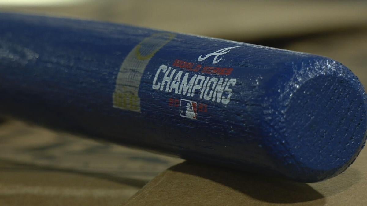 2021 LTD Edition Atlanta Braves World Series Champion Commemorative Bat