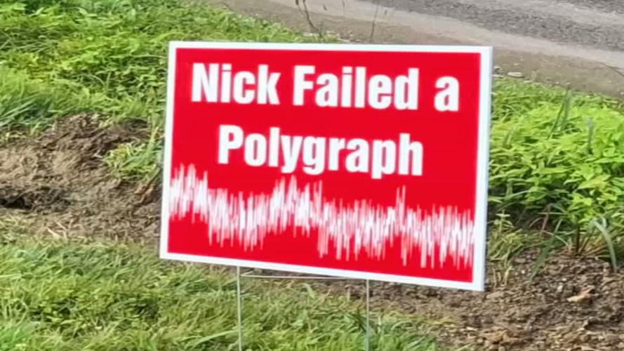 'Nick failed a polygraph' sign