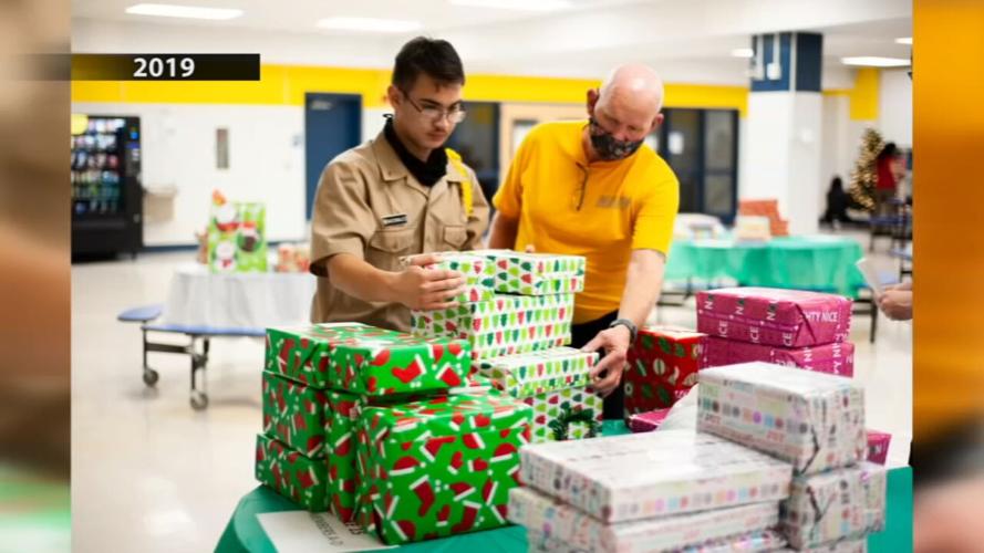 Presents for homeless, refugee and foster care JCPS students as part of 2019's 'Adopt a Family' project