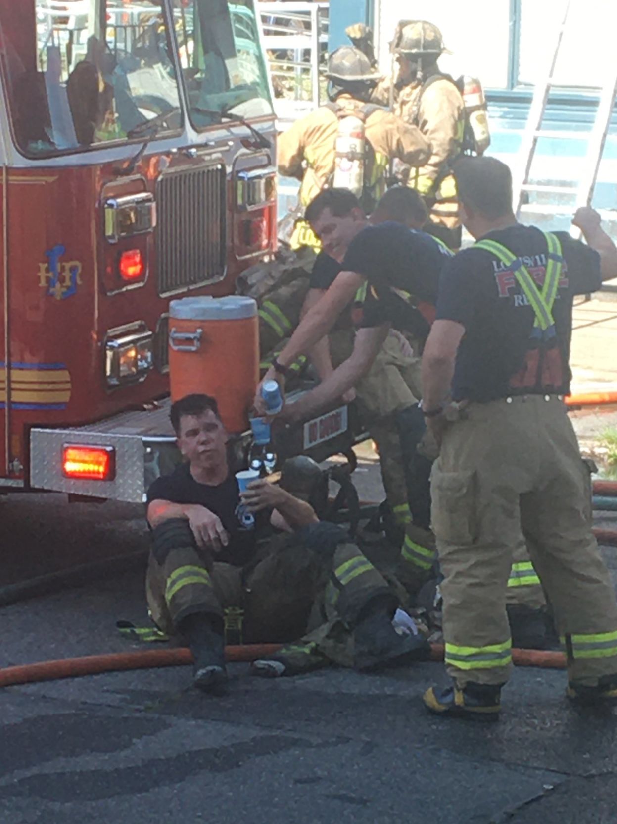 Fire damages home near Churchill Downs July 3, 2020, exhausted firefighters