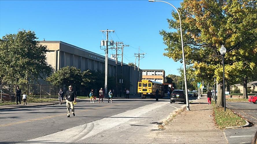 Car crash involving JCPS bus 1830 - 10.8.24