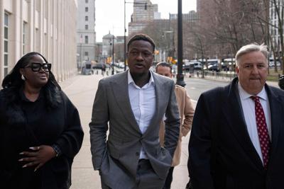 Sports Betting Arrests Basketball - Terry Rozier heading to court - NYC - 12-8-2025
