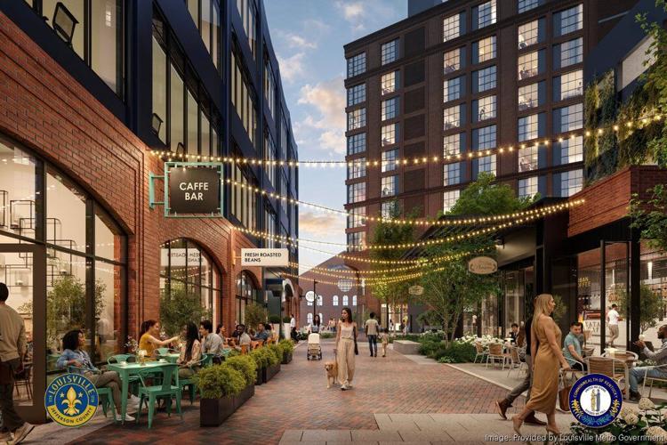 Rendering of Louisville Sports Entertainment District