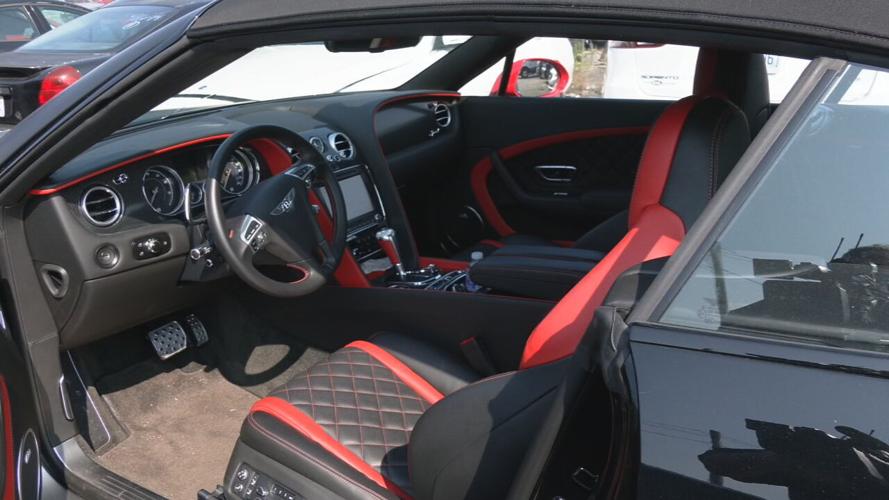 Stolen vehicle at the LMPD tow lot that was recovered from multi-state car theft ring