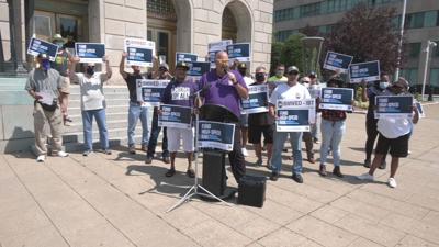 Rally for Hi-Speed Rail in Downtown Louisville