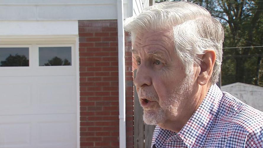 Earl Pierce, 84-year-old motorist helped by Jeffersonville Police officer Kevin Crawford