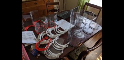 3D printer makes face shields