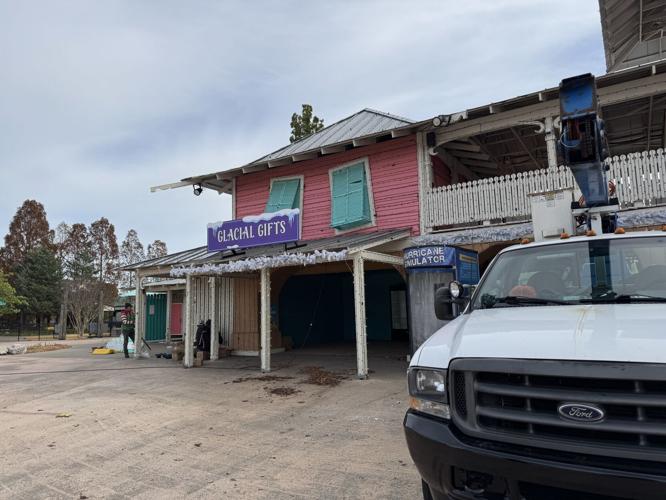 Christmas at Kentucky Kingdom prep 11-8-24