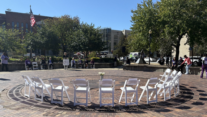 'Speak Their Name' ceremony in downtown Louisville