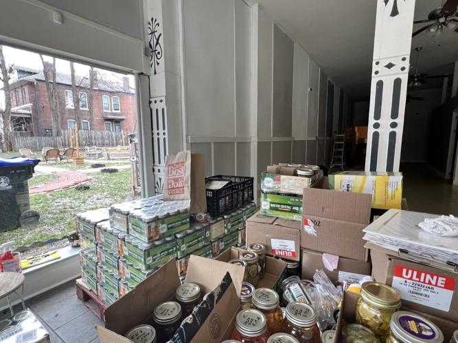 Garden Girl Foods staff packs up remaining produce