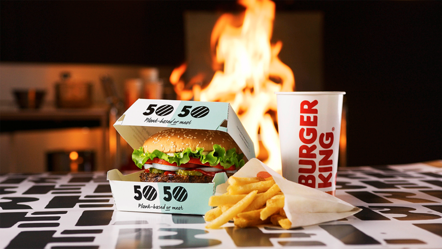 Burger King 50-50 Burger
