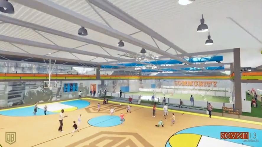 Renderings of the proposed Jamon Brown Foundation Empowerment Center