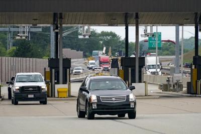 Traffic on Pennsylvania Turnpike