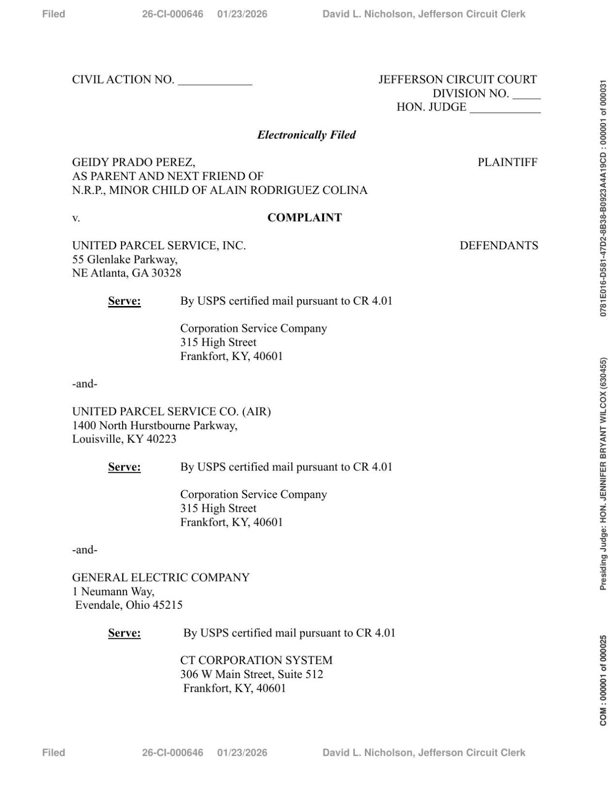 Loss of consortium claim for 15th UPS plane crash victim