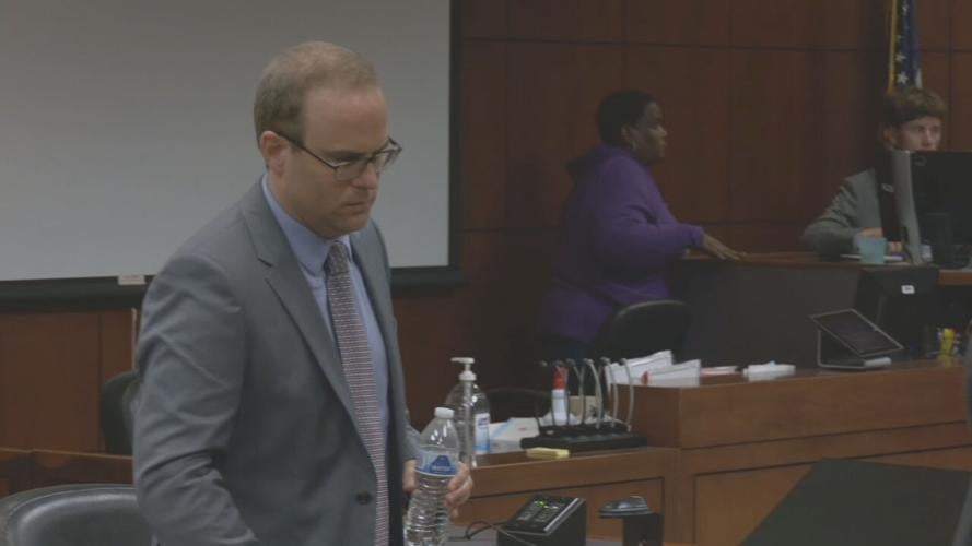 Bradley Caraway in Jefferson District Court for his murder trial on Aug. 29, 2023