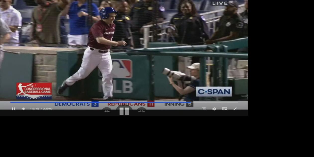 Morgan McGarvey-Congressional baseball game