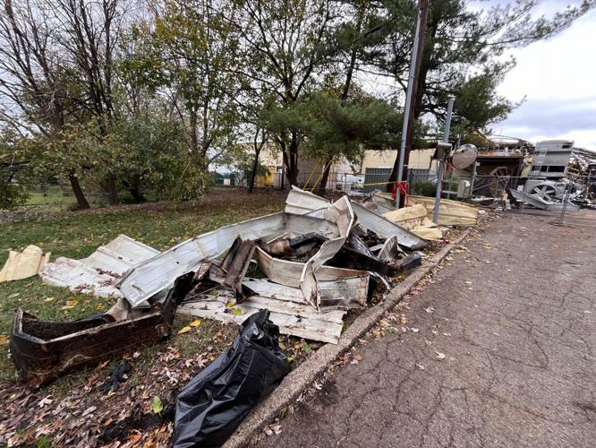 Debris outside Givaudan Sense Colour 11-21-24