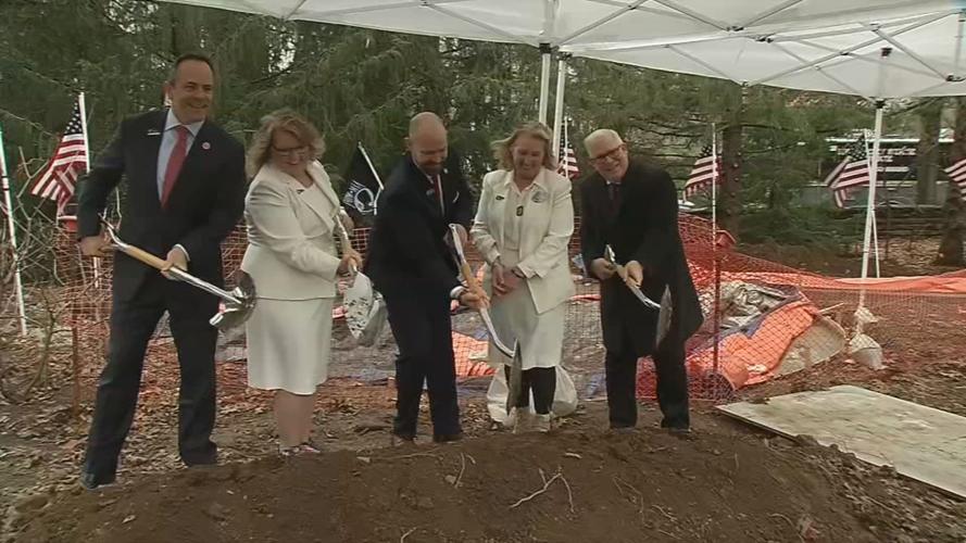 Ky. Gov. Matt Bevin breaks ground on memorial to Gold Star Families at Capitol (Dec. 9, 2019)