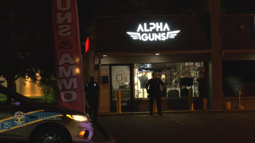 LMPD at Alpha Guns in Louisville