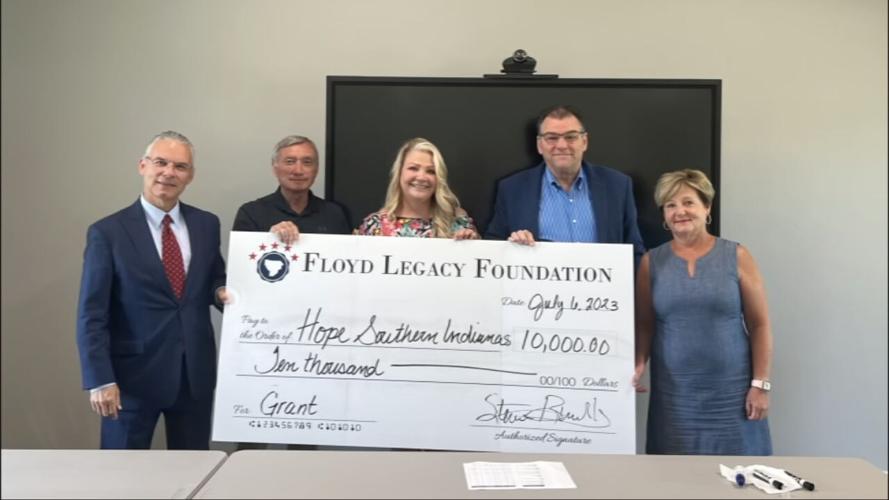 Hope Southern Indiana receives a $10,000 grant from the Floyd County Legacy Foundation