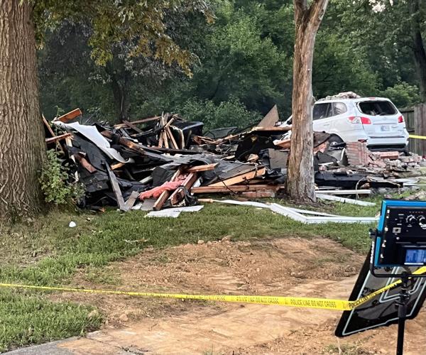 Jeffersonville house explosion debris