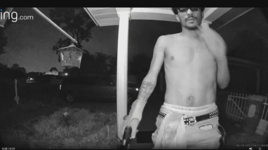 New Albany attempted burglar points gun at Ring camera 6-19-23