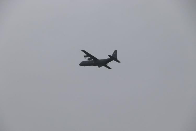 Aircraft practice over the Ohio River one day before Thunder Over Louisville 2023