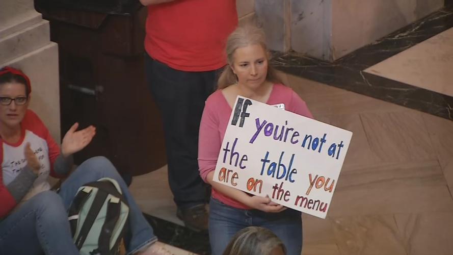 Some flummoxed as JCPS teachers hold sixth 'sick out' for Capitol protest
