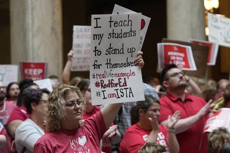 Indiana Budget Indiana Budget - Teacher rally - AP 4-13-2023 7