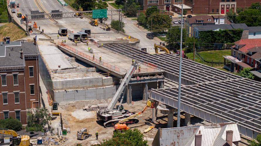 I-65 construction over Kentucky and Brooks streets 6-4-26