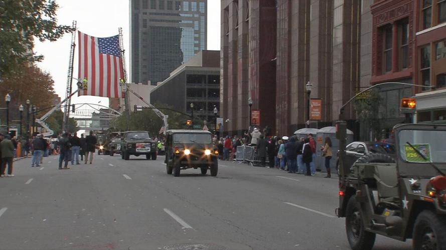 Veterans Day Parade in downtown Louisville