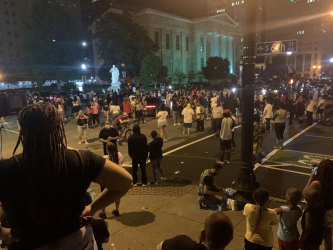 Protesters gather in downtown Louisville demanding justice for Breonna Taylor