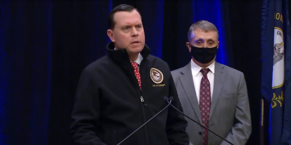 US Attorney Russell Coleman at Gabbi Doolin Presser