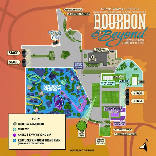 2025 Bourbon & Beyond Map