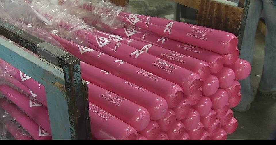 Louisville Slugger making pink bats for pros to swing on Mother's Day