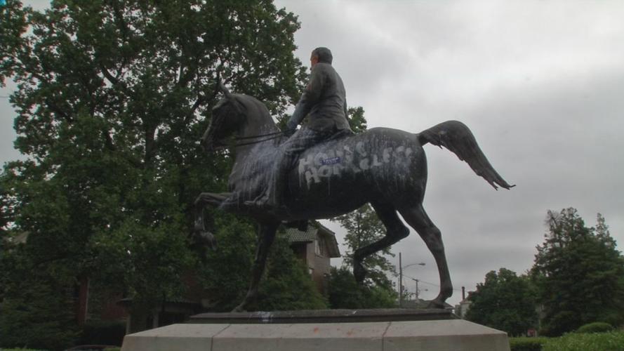 Castleman Statue on May 10