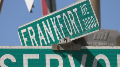 Frankfort Avenue street sign
