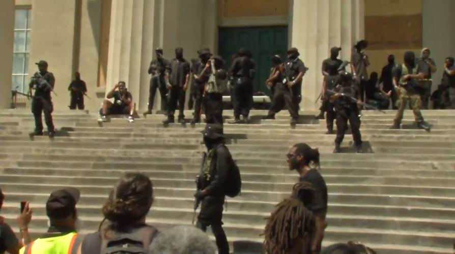 NFAC in downtown Louisville on steps