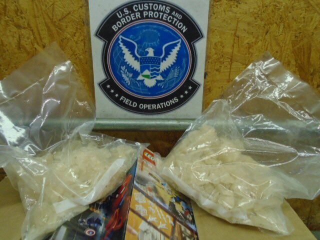 Methamphetamine hidden in Lego boxes spotted by Louisville U.S. Customs inspectors (Dec. 2020)