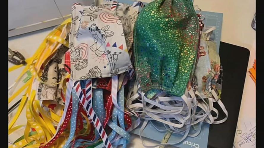 Face masks made by Charlean Hawkins