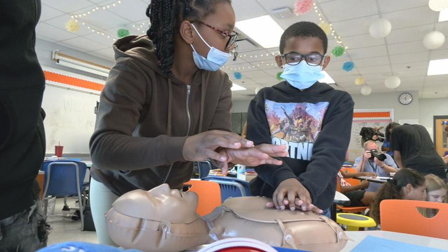 Ramsey Middle School CPR course