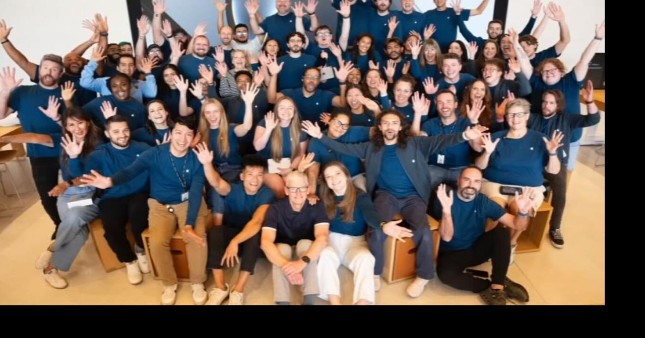 Apple CEO Tim Cook stops by retail store at Fritz Farm in Kentucky