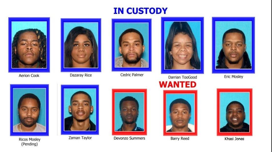 10 members of the 'Everybody Shines Together' gang face federal gun, drug charges in Louisville