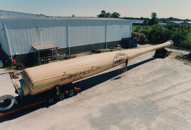 Louisville Slugger Big Bat Getting Painted