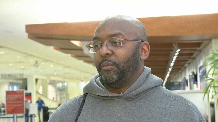 Jimmie Story, traveler at Louisville Muhammad Ali International Airport