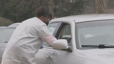 COVID tests at  Atherton High School