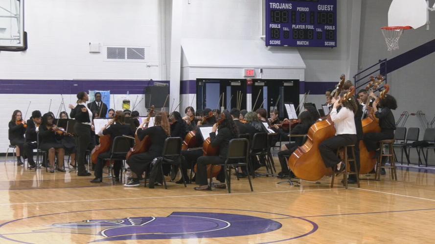 Southern High School orchestra performs at Veterans Day ceremony