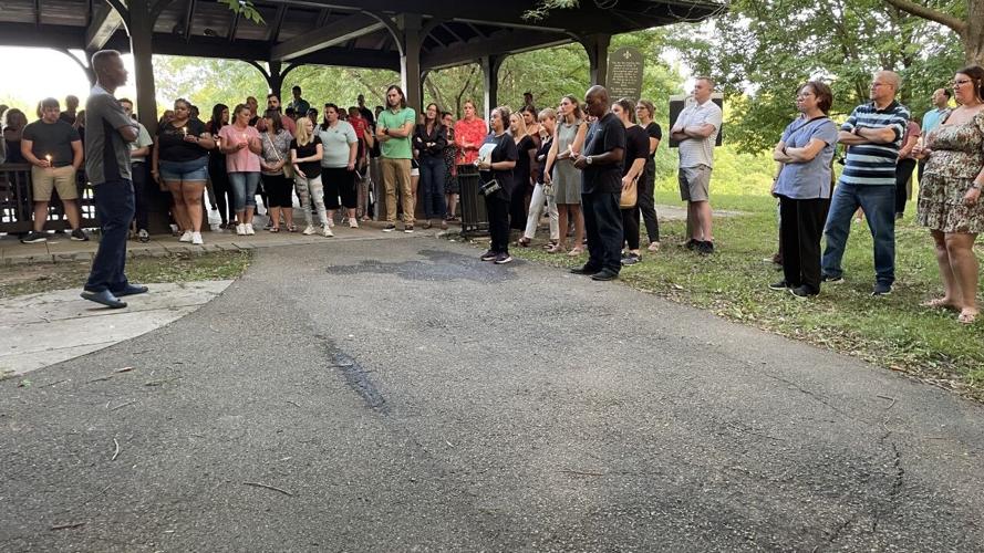 Ira Land vigil at Cherokee Park