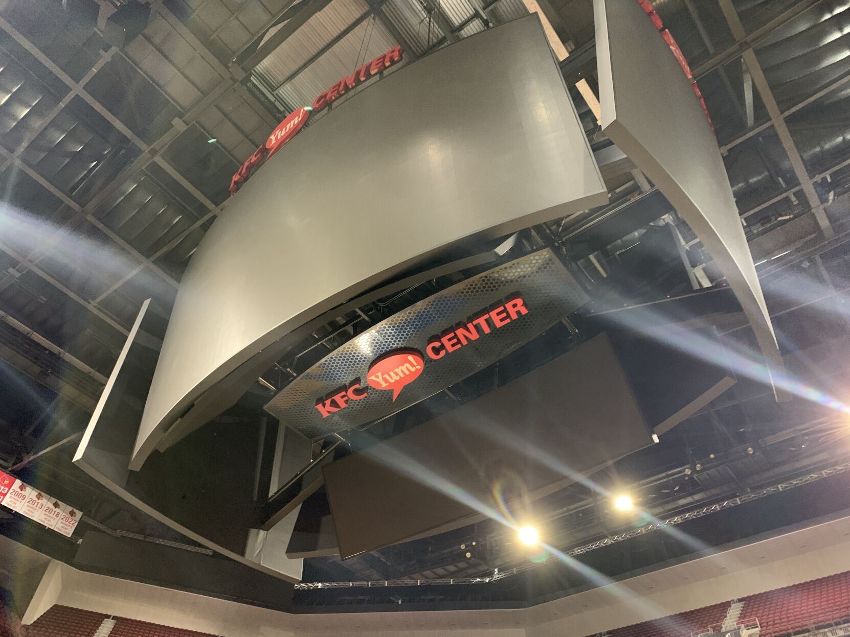 NCAA PREPS - SCOREBOARD AT  YUM CENTER 3-21-2023.JPG