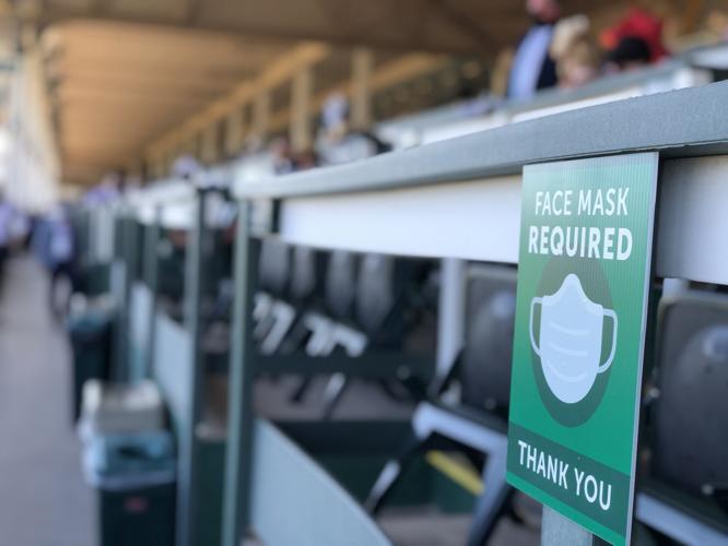 Kentucky Derby - Churchill Face Mask Required Sign 9-5-2020.jfif